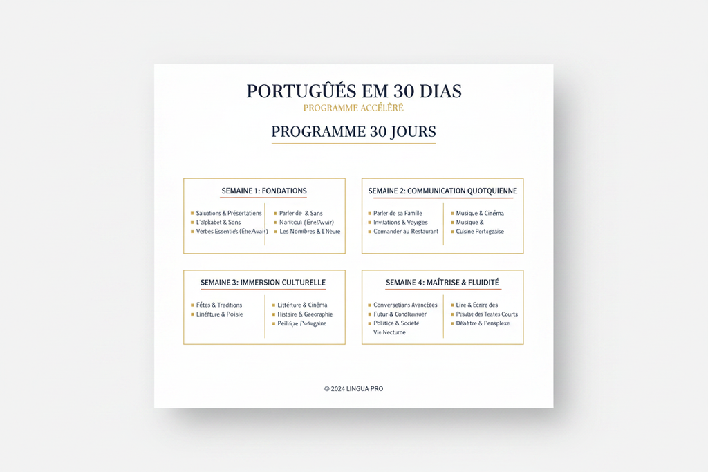 Formation Portugais Débutant — 30 Jours, 15 Min/Jour 🇵🇹