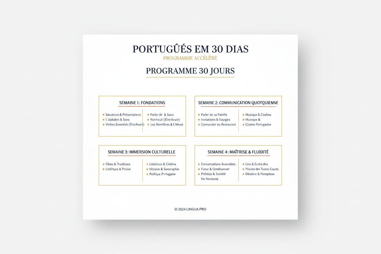 Formation Portugais Débutant — 30 Jours, 15 Min/Jour 🇵🇹